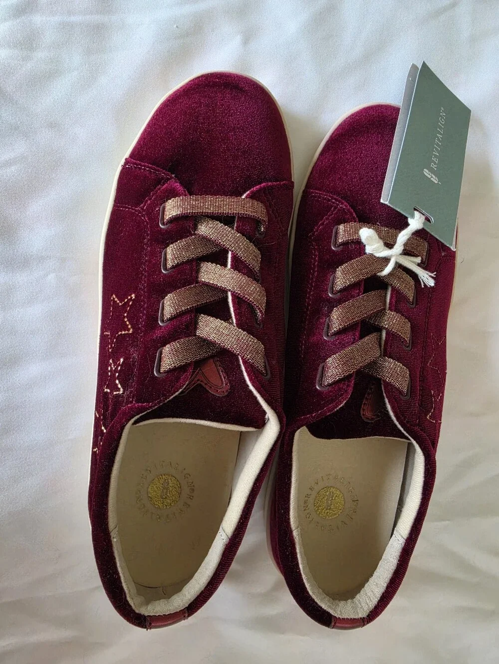 Revitalign x Shawn Killinger Sneakers - Velvet Malibu, Burgundy, Women's 10 Wide